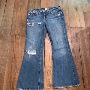 Lucky Brand Dungarees Distressed Jean